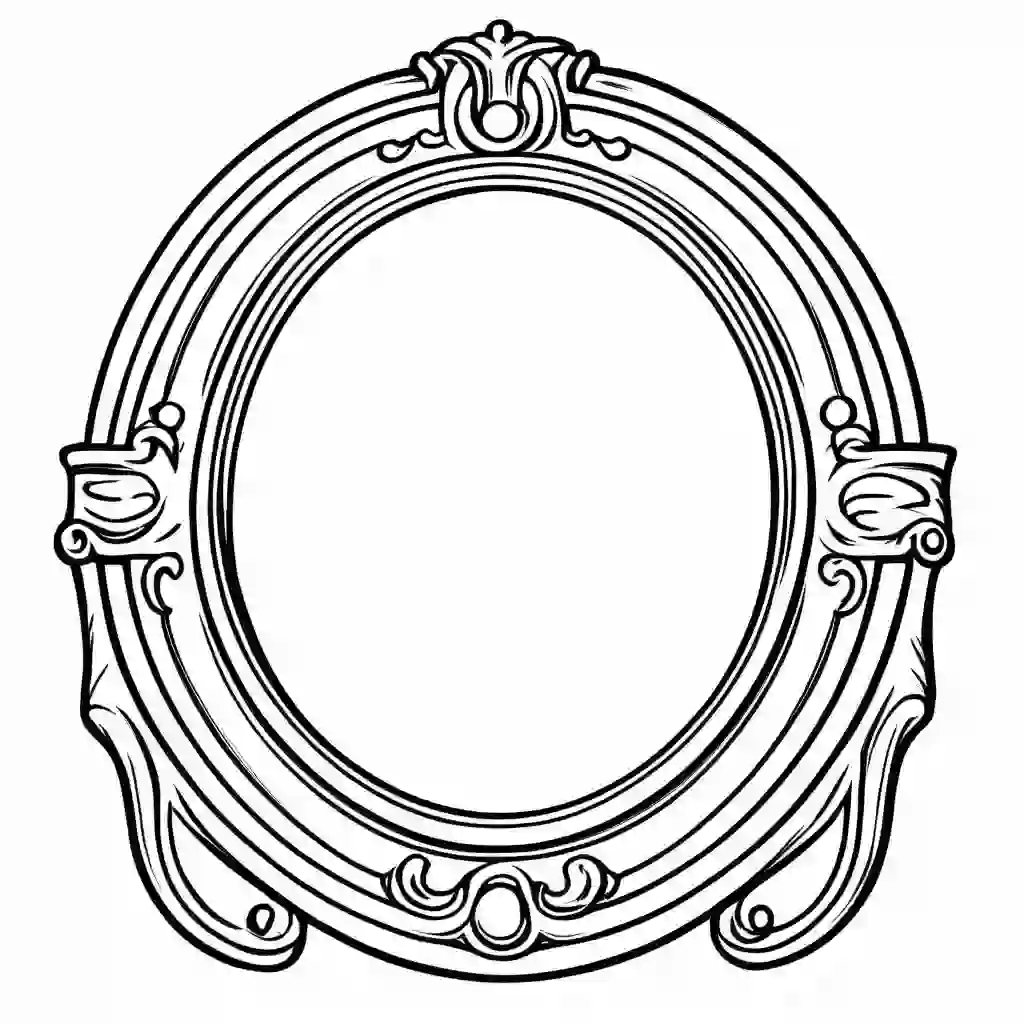 Mirror coloring pages